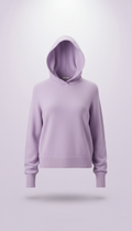 Cashmere Hoodie in Lilac Mist
