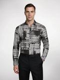 Geometric Harmony Linen Shirt